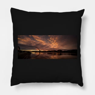 Infinity Bridge Sunrise Pillow