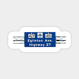 Hwy 427_Hwy 401_Pearson Airport Sign Magnet