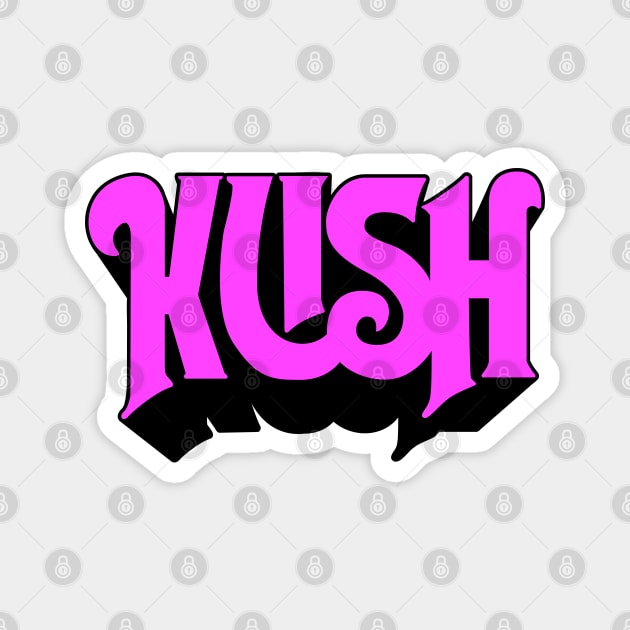 Pink Kush - Parody Band Design Magnet by deancoledesign