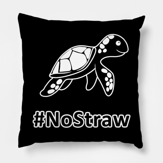 Turtle - No Straw Pillow by valentinahramov