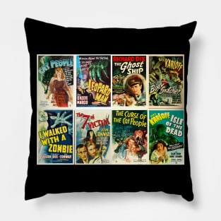 Val Lewton Movie Collage Pillow