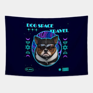 Dog Space Travel Tapestry