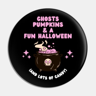 Ghost, Pumpkins and a Fun Halloween Pin