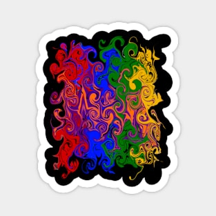 Colorful abstract pt 2 Magnet