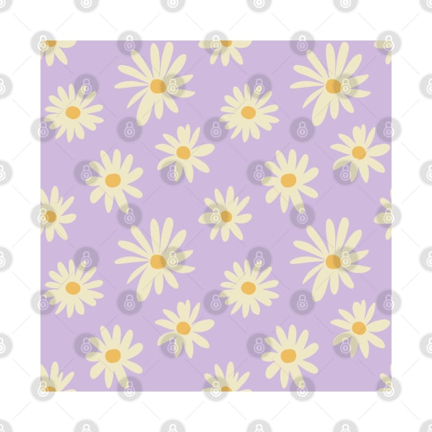 1970 daisy retro flower pattern by Oonamin