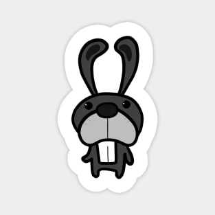 Grey rabbit is happy Magnet