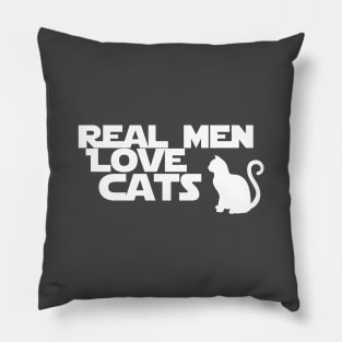 real men loves cats Pillow