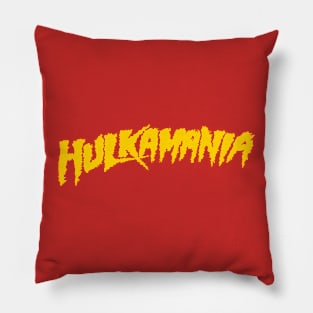 Hulkamania Yellow Pillow