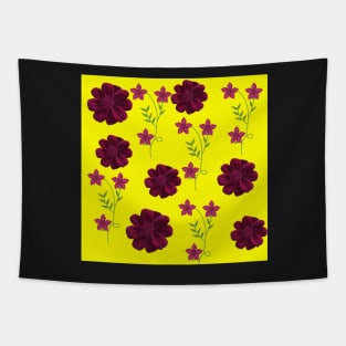 Yellow floral Tapestry