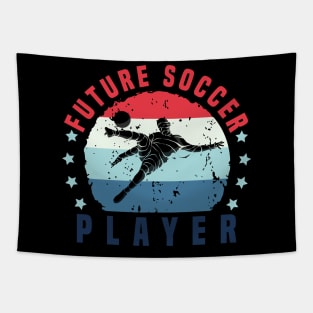 Retro Vintage Soccer Player Future Soccer Player Gift Tapestry