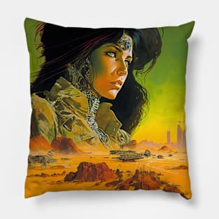 We Are Floating In Space - 91 - Sci-Fi Inspired Retro Artwork Pillow