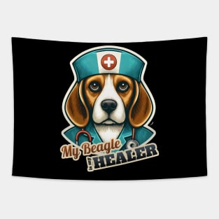 Beagle Nurse Tapestry