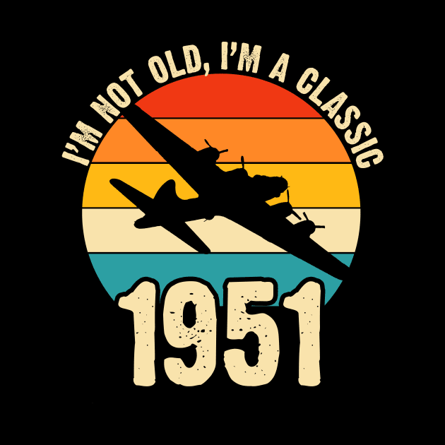 Aircraft Pilot born 1951 70th Birthday Gift Airplane Plane B-17 Bomber by BeesTeez