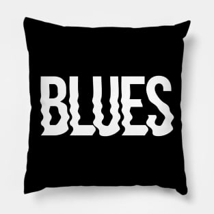 Blues Wavy logo Pillow