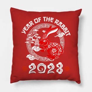 Year Of the Rabbit 2023 - Chinese Zodiac New Year 2023 Pillow