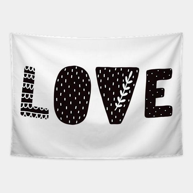 Love - Scandinavian Tapestry by zaputu