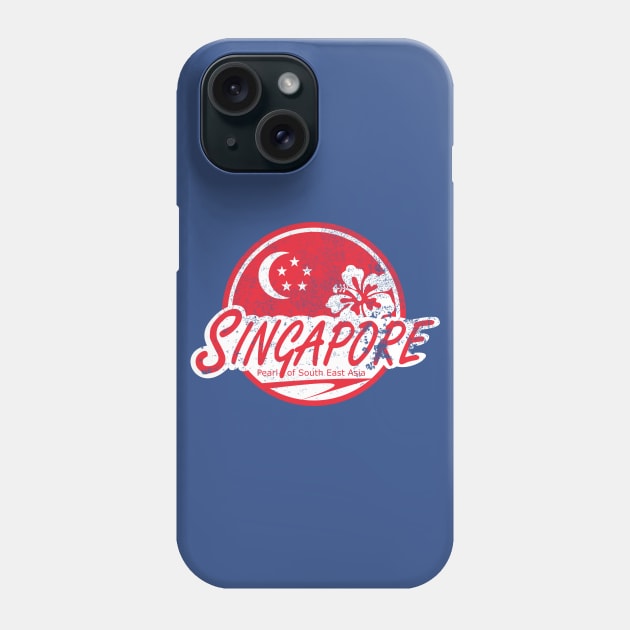 Singapore (distressed) Phone Case by TCP