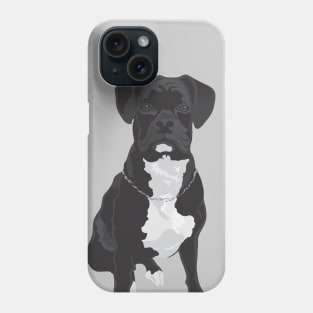 The Black & White Boxer Phone Case