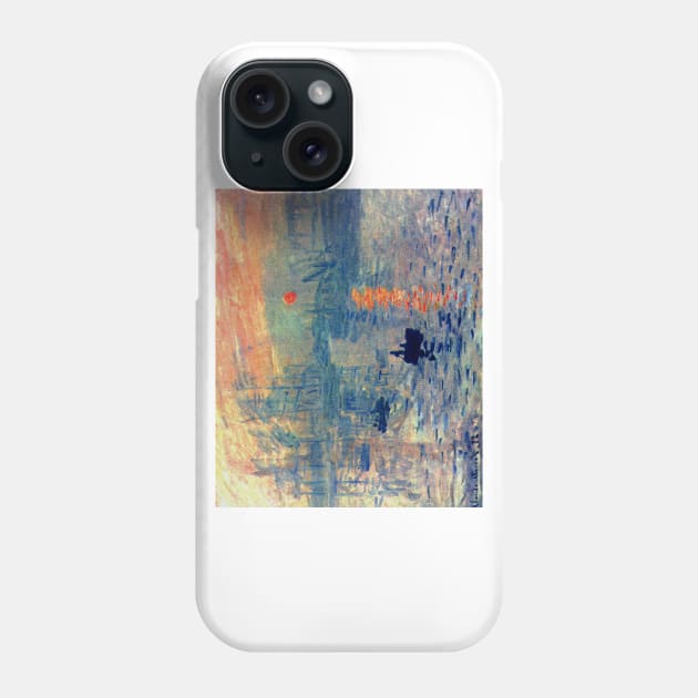 Impression, Sunrise by Claude Monet (1872) Phone Case by Naves