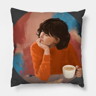 Coffee Girl Pillow