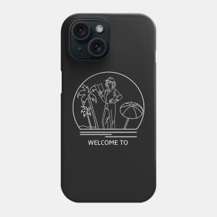 Welcome To Minimalist Line Drawing - Board Game Inspired Graphic - Tabletop Gaming  - BGG Phone Case