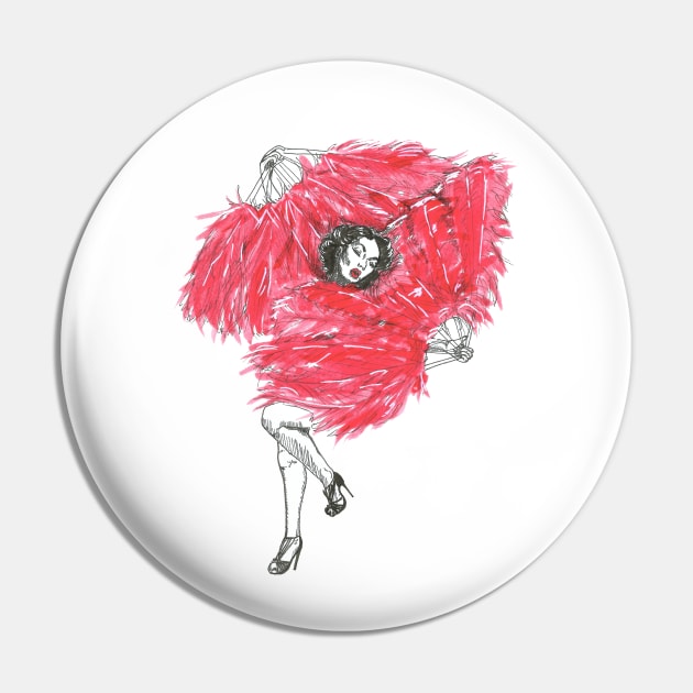 Fan dancer Pin by Créa'RiBo