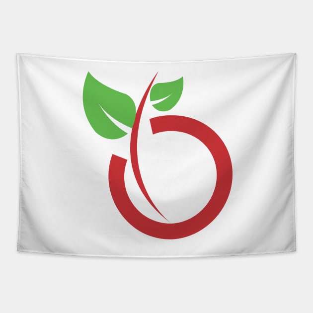 Organic O logo Tapestry by asepsarifudin09