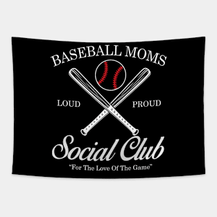 Baseball Mom Social Club Loud And Proud Tapestry