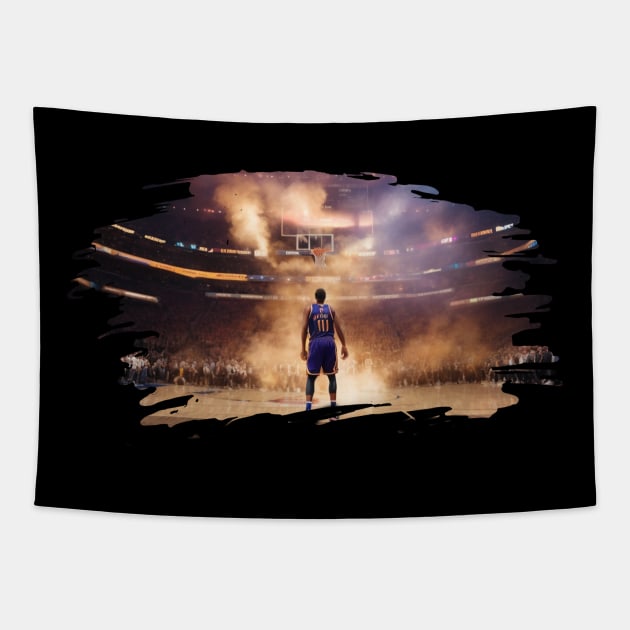 Basketball Tapestry by ThreadMasters Atelier