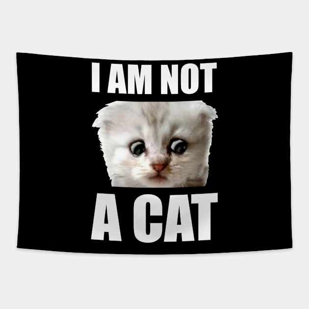 I Am Not A Cat Tapestry by BAH