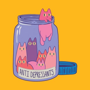 Antidepressants Cats T-Shirt