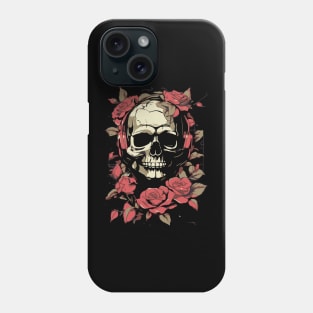 artistic skull Phone Case