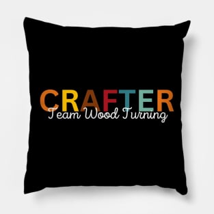 Crafter Team Wood Turning Pillow