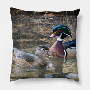Wood ducks Pillow