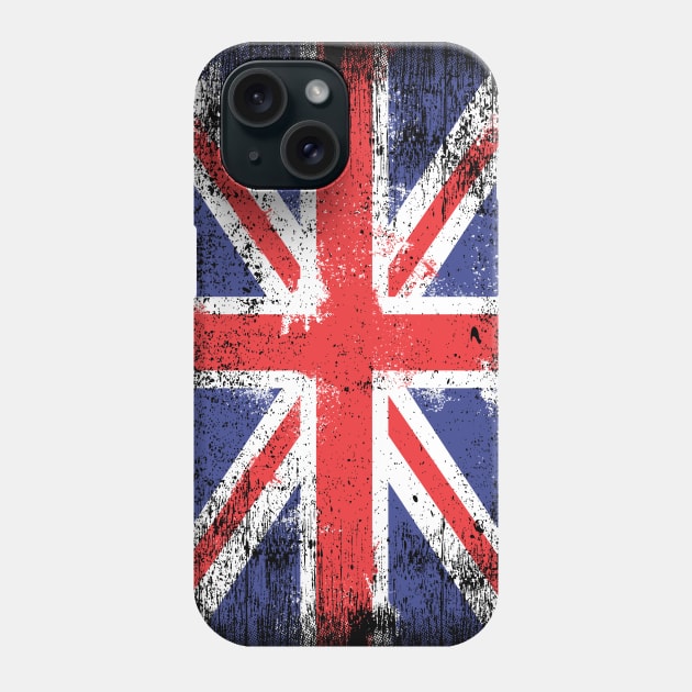 Union Jack Distressed Phone Case by machmigo