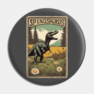 Wild Spinosaurus Hiking Day at Daisy Mountain Vintage Dinosaur Lover Pin