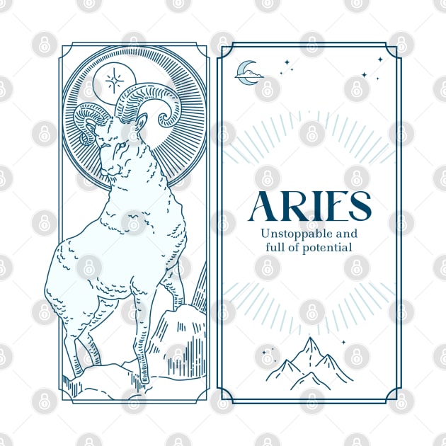 Aries Unstoppable And Full Of Potential Astrology by Harmonick-Tees