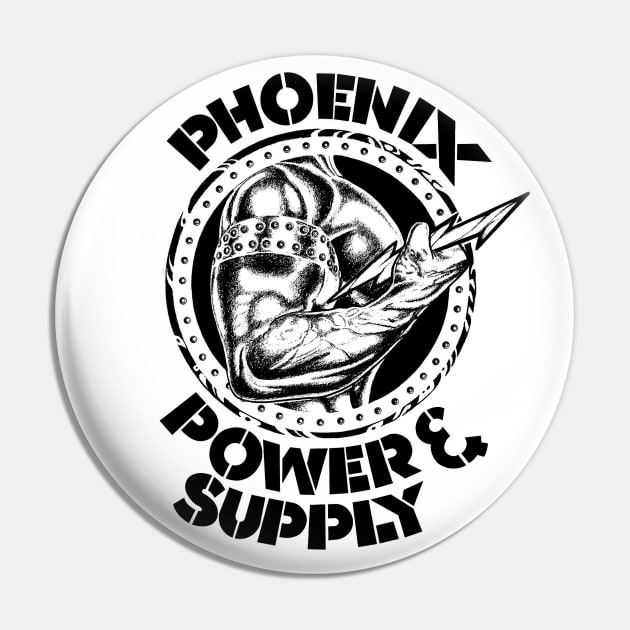 Phoenix Power & Supply Gay LGBT Retro Vintage Pin by WearingPride