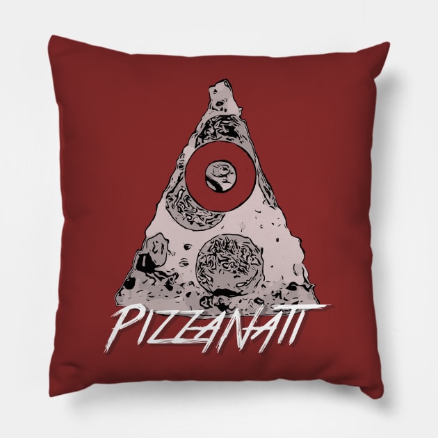 Pizzanati Pillow by GodsBurden