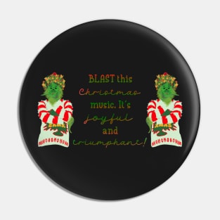 Blast this Christmas music Pin