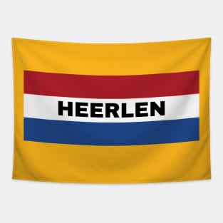 Heerlen City in Dutch Flag Tapestry