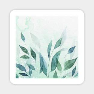 Watercolor leaves 3 Magnet