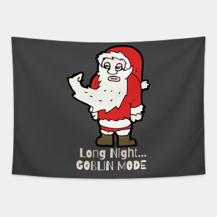 Santa in Goblin Mode Tapestry