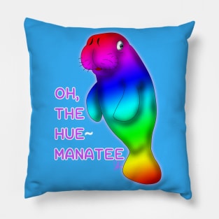 The Hue-Manatee! Pillow