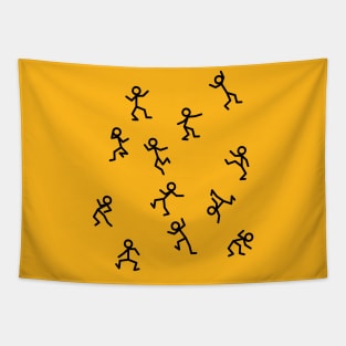 Dancing Stickmen Tapestry