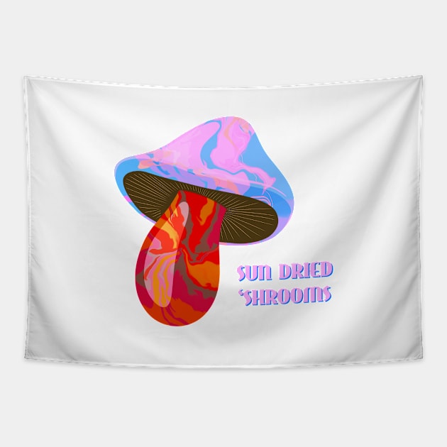 Sun Dried Shrooms - Single Dose Tapestry by AllJust Tees