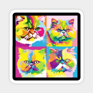 Persian Cat Pop Art - Cat Lover Gift Magnet