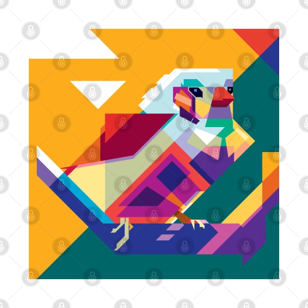 WPAP of Finch Bird by RJWLTG