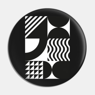 Geometric Bauhaus Pattern II Pin