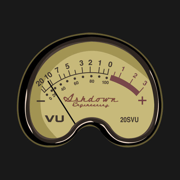 Vintage VU meter dial by BOEC Gear